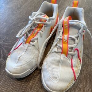 Nike Kids White and Pink Sneakers